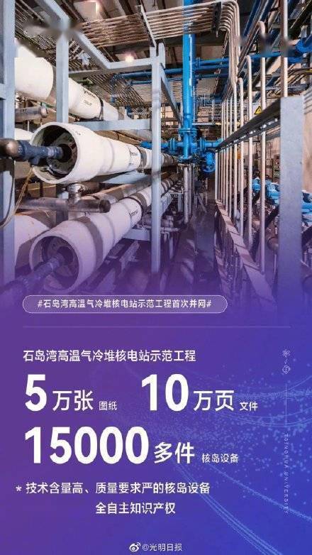 石岛湾核电站首次并网发电